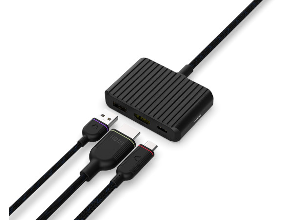 UNISYNK 3 Port USB-C Hub V2 4K60Hz...