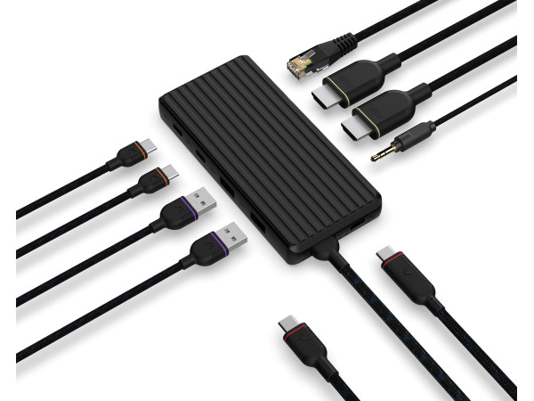 Unisynk 9 Port USB-C Hub 4K60Hz 100W...