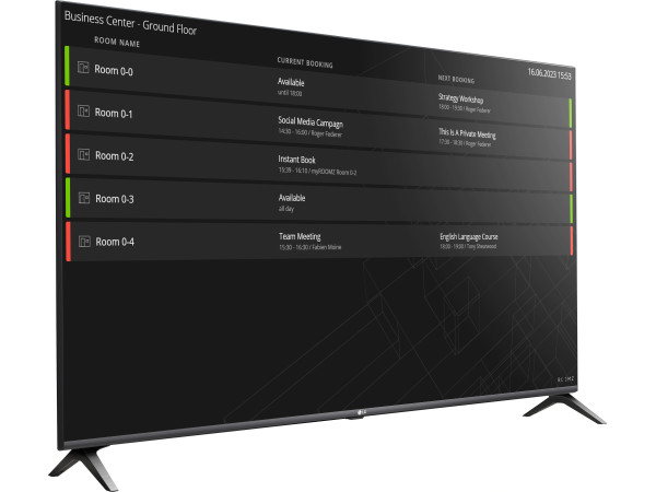 Roomz virtuelt Flight board