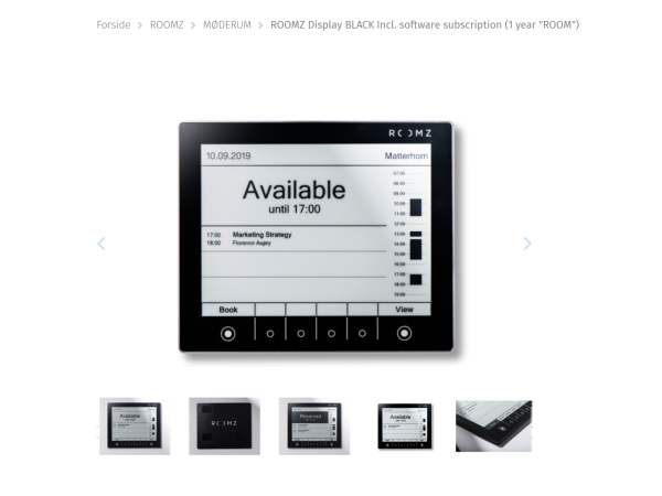 ROOMZ Display SILVER Incl. software... ROOMZ Display SILVER Incl. software...